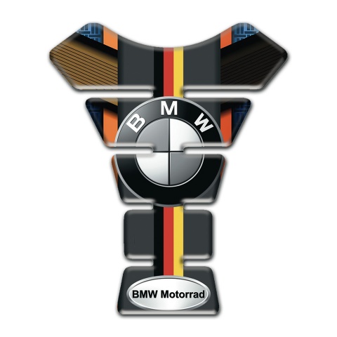 BMW Tank Guard Pads Motorcycle Style German Flag Effect