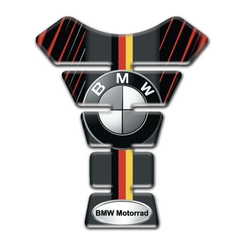 BMW Tank Pad Protector Red Stripes Base German Flag Style 