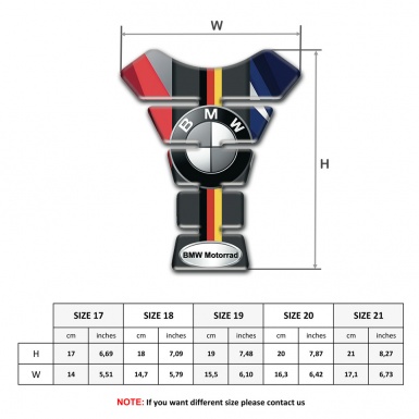 BMW Tank Pad Protector Multicolored Pattern 