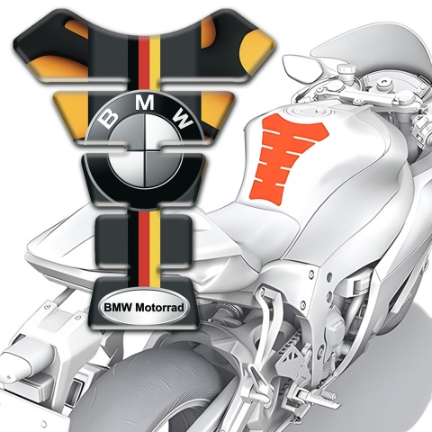 BMW Motorrad Tank Protector Silicone Sticker Classic Logo 