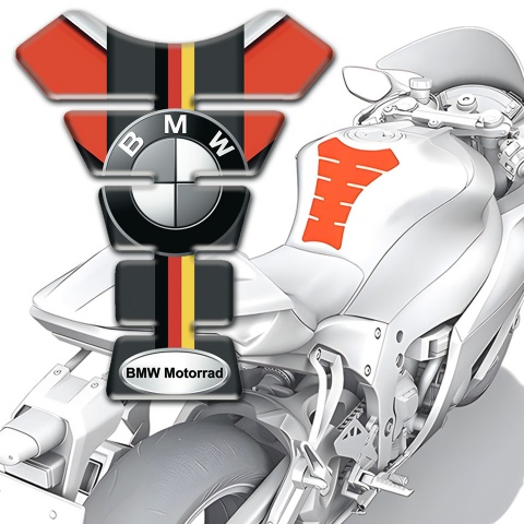 BMW Tank Protector Orange Elements Decoration Motorrad Style 