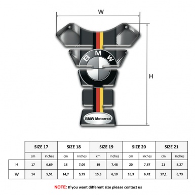 BMW  Tank Pad Protector Leather Effect with Leather Effect Base 