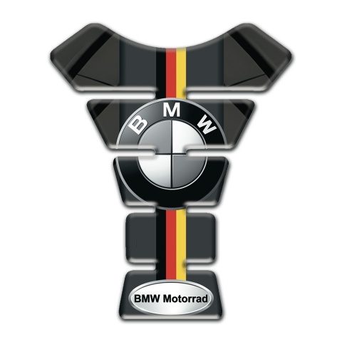 BMW Tank Guard Pads dark Color Base German Flag Motive 