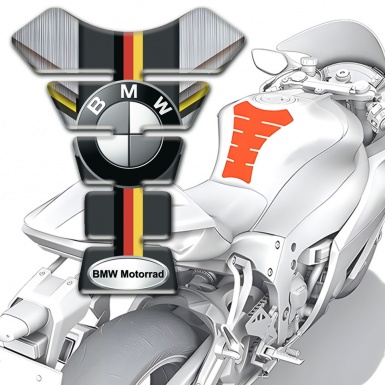 BMW  Tank Protector New Vision with German Flag Decoration 