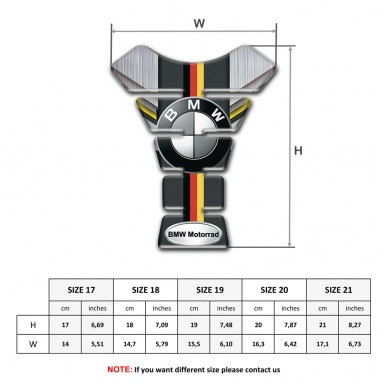 BMW  Tank Protector New Vision with German Flag Decoration 