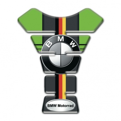 BMW Tank Guard Pads Green Motive base German Flag Style 