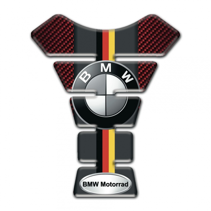 BMW Motorrad  Tank Guard Pads Red carbon Base Motif