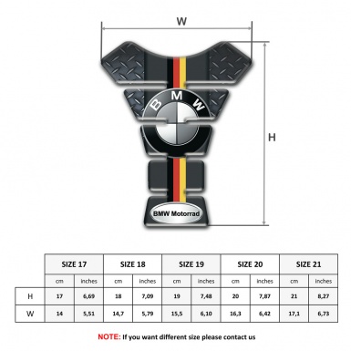 BMW Motorrad Tank Protector Embossed Metal design 