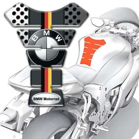 BMW Motorrad Tank Guard Pads Perforated Metal Effect 