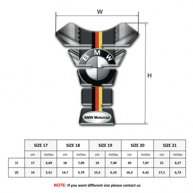 BMW Motorrad Anti Slip Sticker Tank Guard Pads Stylish Vision 