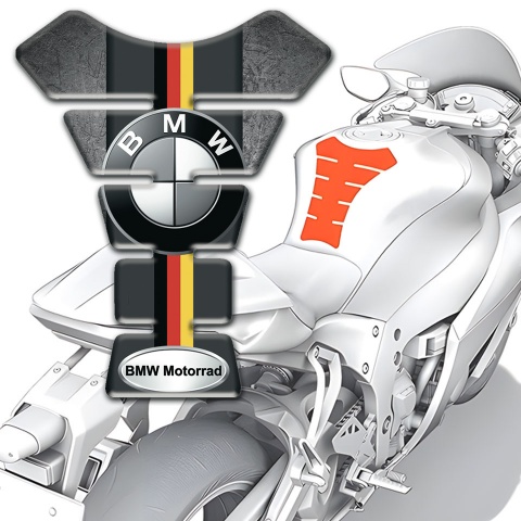 BMW Motorrad Tank Pad Protector Scratched Plate Style 