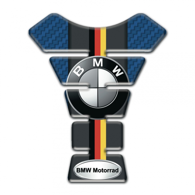 BMW Motorrad Tank Pad Protector Navy Blue Carbon Design 