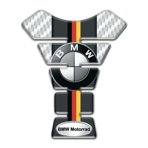 BMW Motorrad Tank Guard Pads White Carbon Base Style 