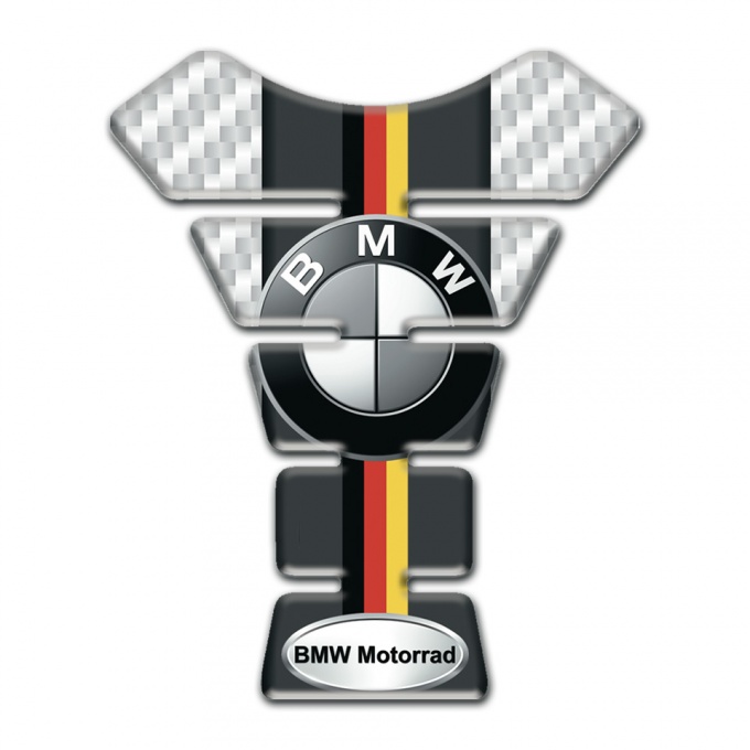 BMW Motorrad Tank Guard Pads White Carbon Base Style 