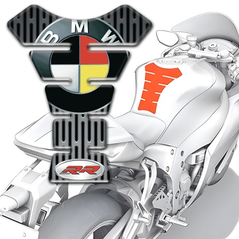BMW RR Tank Pad Protector Metal Element Base Design 
