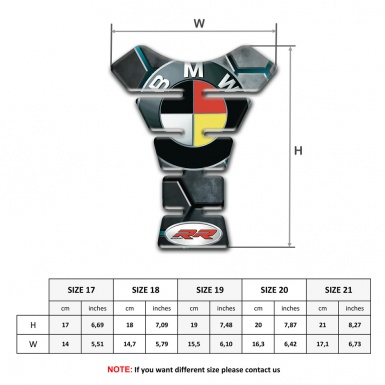 BMW Tank Pad Protector Unique Base RR Style 