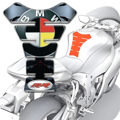 BMW Tank Protector Silicone Sticker RR Version 