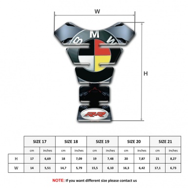 BMW Tank Protector Silicone Sticker RR Version 