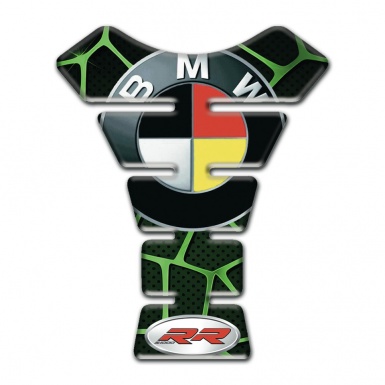 BMW Tank Guard Pads Green Mesh Motive RR Style 