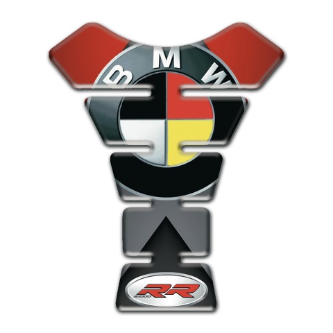 BMW RR Tank Protector Multicolored Print with Black arrow Decoration 