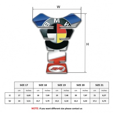 BMW RR Tank Guard Pads Colorful Version 