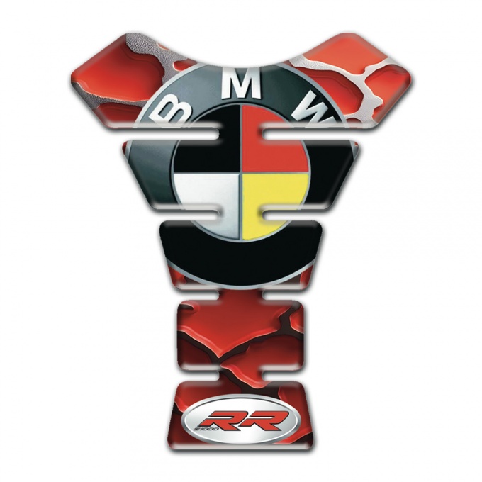 BMW Tank Pad Protector Stylish Red Design RR Style 