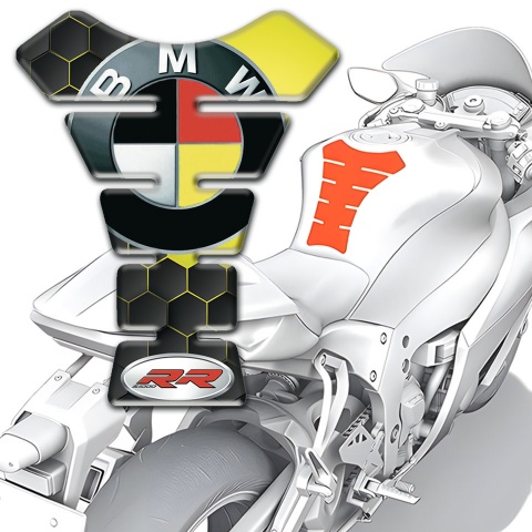 BMW RR Tank Protector Anti Slip Sticker German Flag Style 