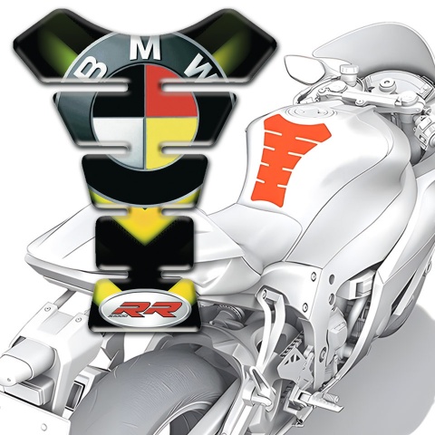 BMW Silicone Sticker Tank Pad Protector RR Style 