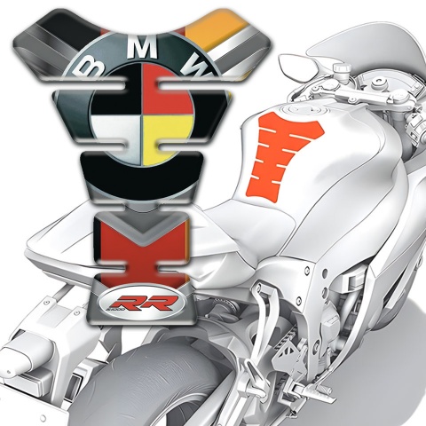 BMW RR Motorcycle Tank Guard Pads Multicolored Edition 