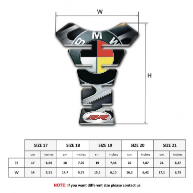 BMW RR Tank Guard Pads High-Quality Pattern 