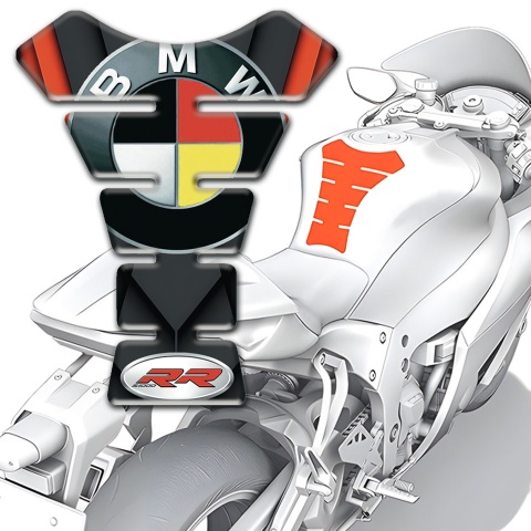BMW RR Premium Quality Tank Protector German Flag Logo 