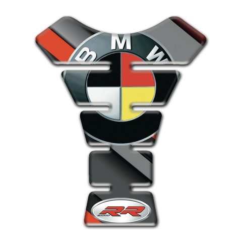 BMW RR Premium Quality Tank Guard Pads German Flag Logo Style 