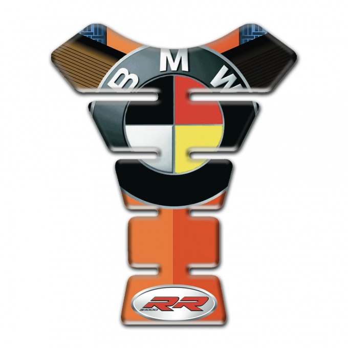 BMW RR Tank Guard Pads Orange Motive Design 