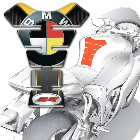 BMW RR Stylish Tank Pad Protector Anti Slip Sticker 