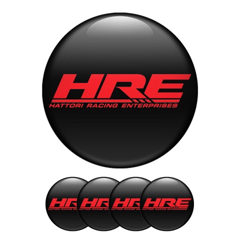 HRE Sticker Wheel Center Hub Cap Black Edition