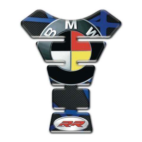 BMW RR Tank Pad Protector Blue Patterns Decoration 