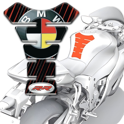 BMW RR  Tank Protector Silicone Sticker Reed Lines Edition 