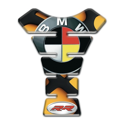 BMW Tank Guard Pads Orange Black Elements Design 
