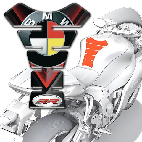 BMW RR Racing Edition Tank Protector with German Flag Logo Style 
