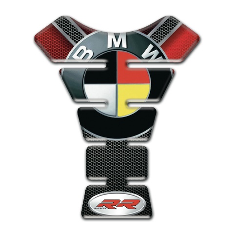BMW RR High-Quality Tank Guard Pads with German Flag Logo Design 