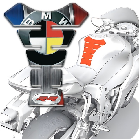 BMW RR Tank Pad Protector Anti Slip Sticker Racing Edition 