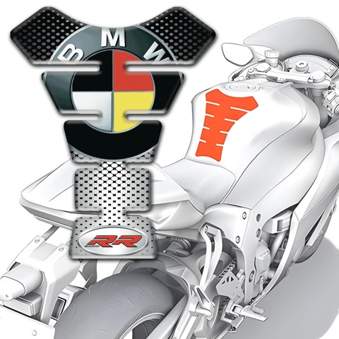 BMW RR Tank Guard Pads Silicone Sticker Unique Decoration 