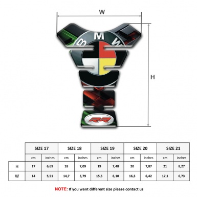 BMW RR Motorcycle High-Quality Tank Pad Protector 