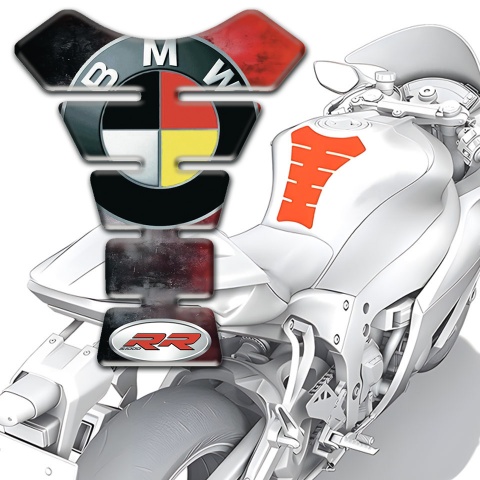 BMW Silicone Sticker  Tank Pad Protector RR Model 