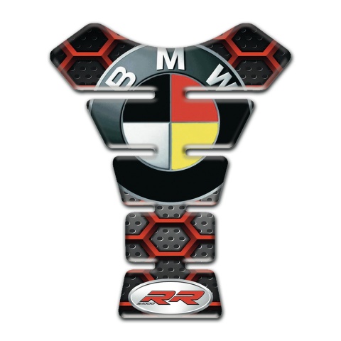 BMW Tank Protector Red Hexagon Elements design 