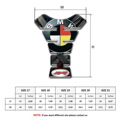 BMW Tank Pad Protector Anti Slip Sticker Unique Decoration 