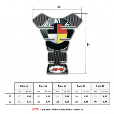 BMW RR Style Tank Protector New Logo Design  