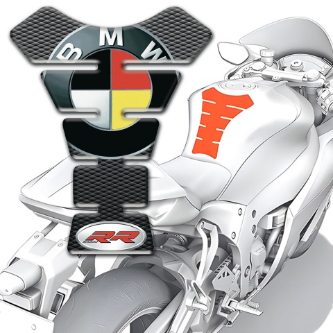 BMW RR Style Tank Protector New Logo Design  