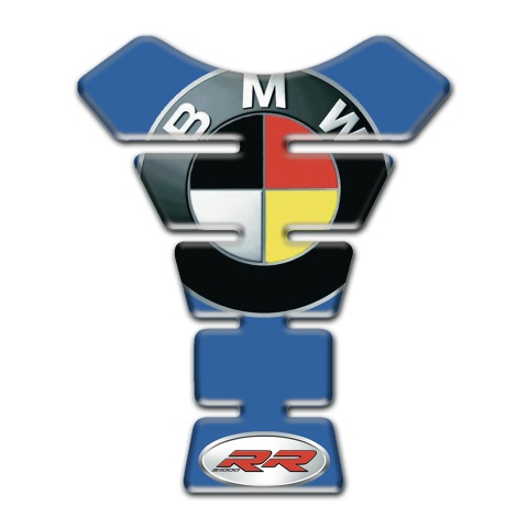 BMW Tank Guard Pads Blue background RR Style 
