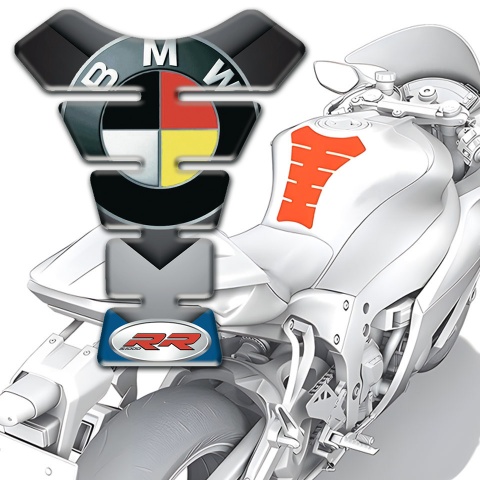 BMW RR Style  Tank Protector Anti Slip Sticker Best Version 